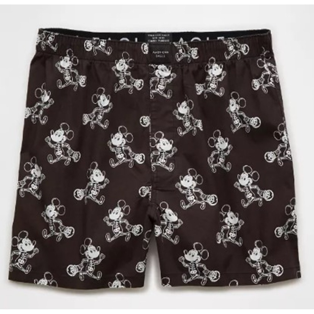 American Eagle Boxer Shorts Large NWT Mickey Mouse Skeleton Halloween Mens